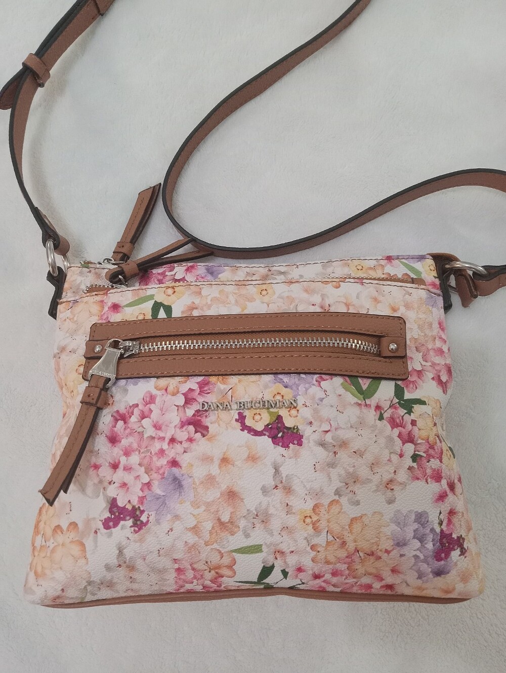 Dana Buchman Pastel Floral Crossbody Purse Bag NWOT